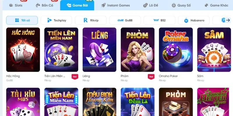 Trải nghiệm game bài, thưởng liền tay